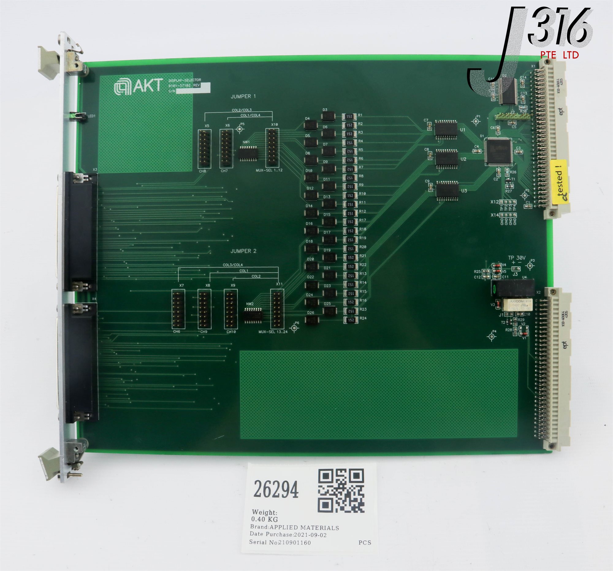 ※ハッピー※ 26294 APPLIED MATERIALS PCB, DISPLAY SELECTOR BOARD 0101-57102